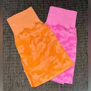 2 pair NVGTN biker shorts size small